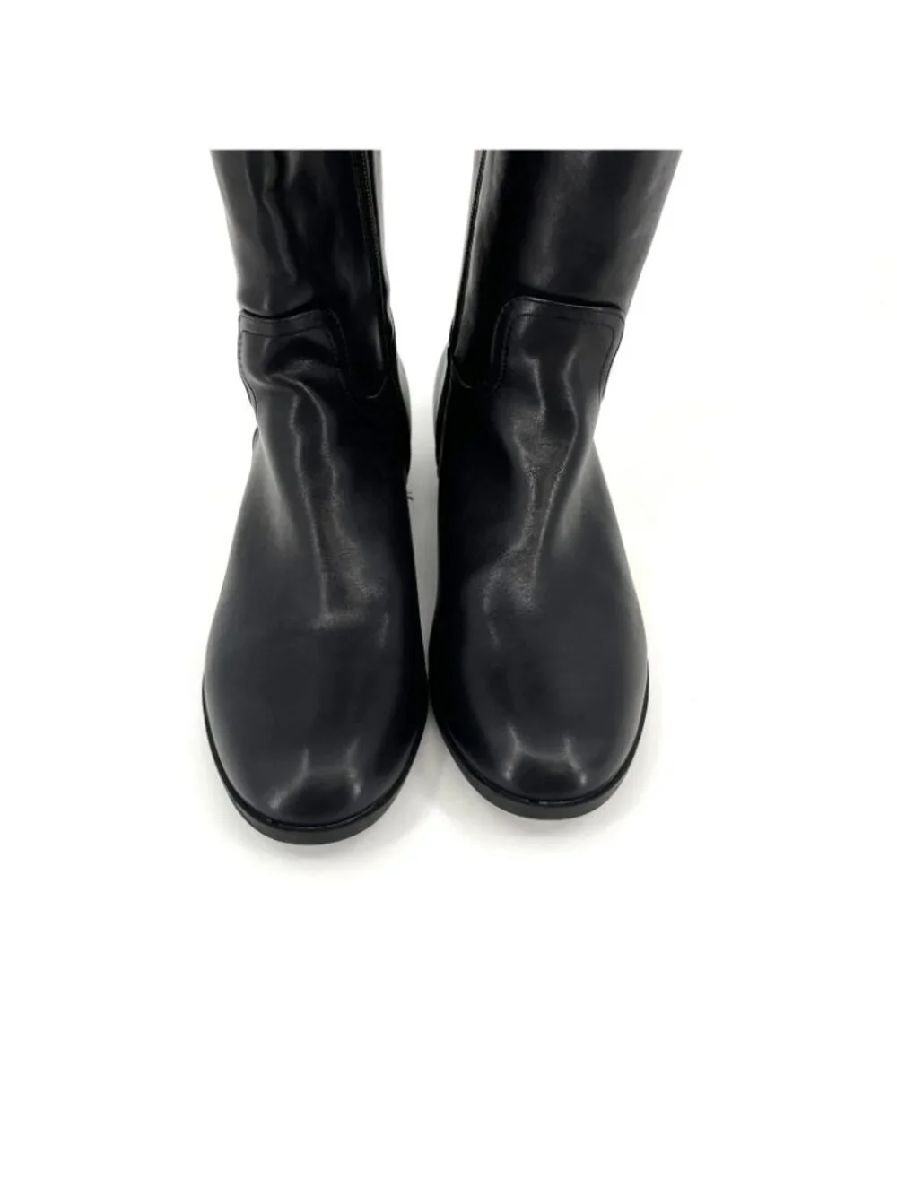 Giani Bernini Taharahh Riding Boots Black Brown 10M Faux Leather Memory Foam